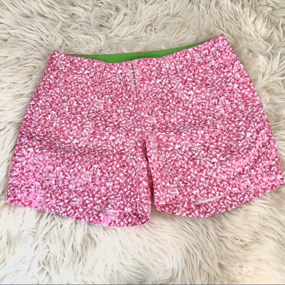 Lilly Pulitzer Pink Palm Beach Fit Shorts Size 2